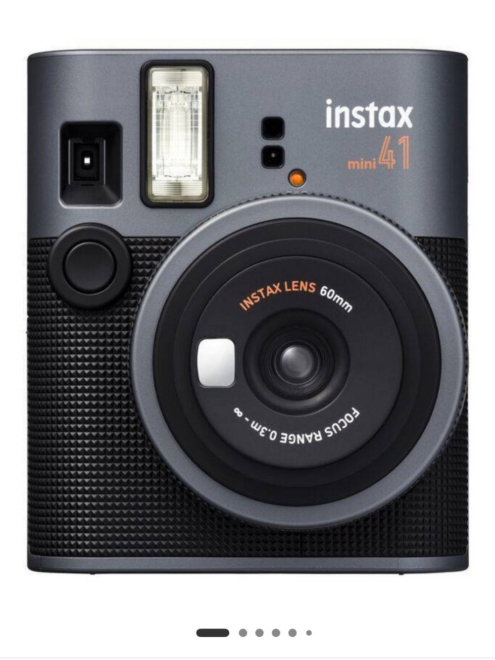 Fujifilm Instax Mini 41 Instant Polaroid - Black and Gray